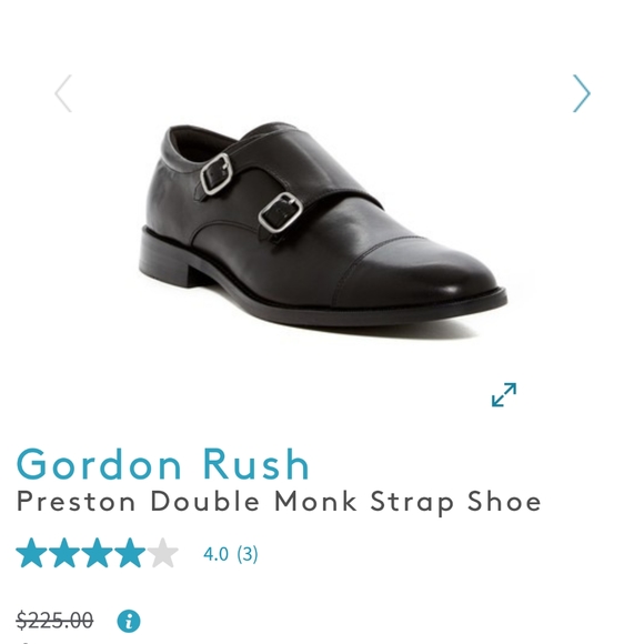 Gordon Rush Other - Gordon Rush Leather Double Monkstrap Dress Shoes